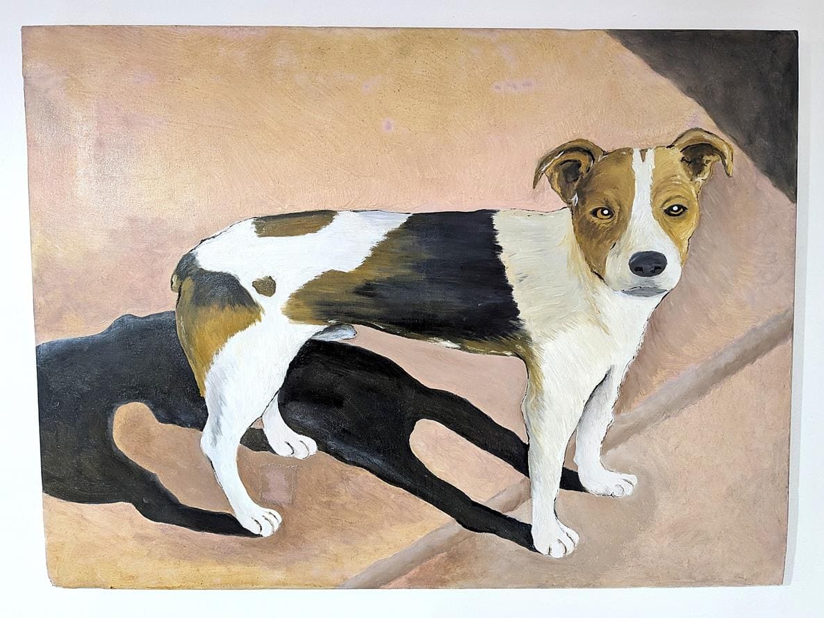 Apolo y su sombra en el fondo de los abuelos