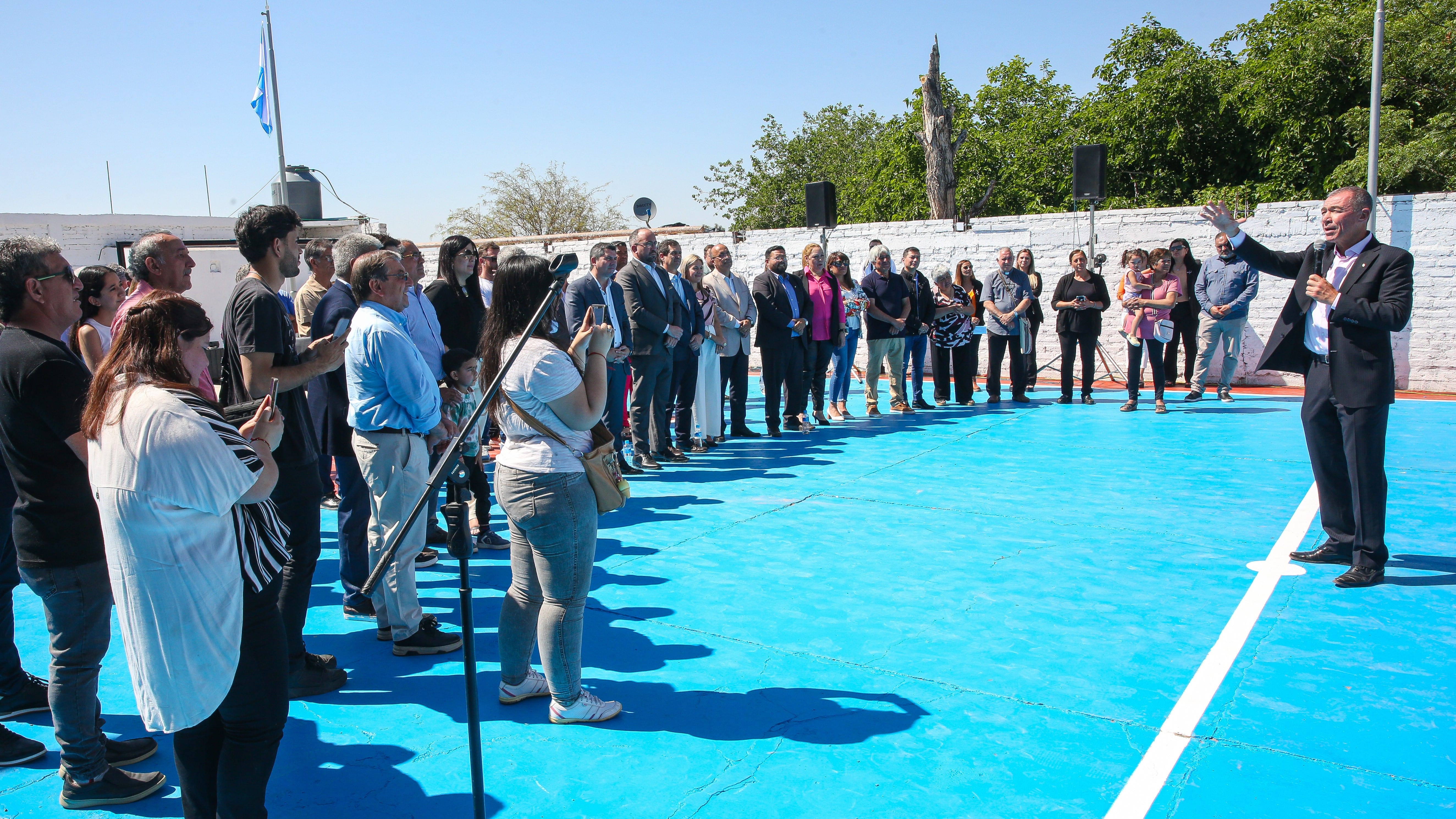 Inauguración de nuevas obras en la Unión Vecinal Villa San Justo