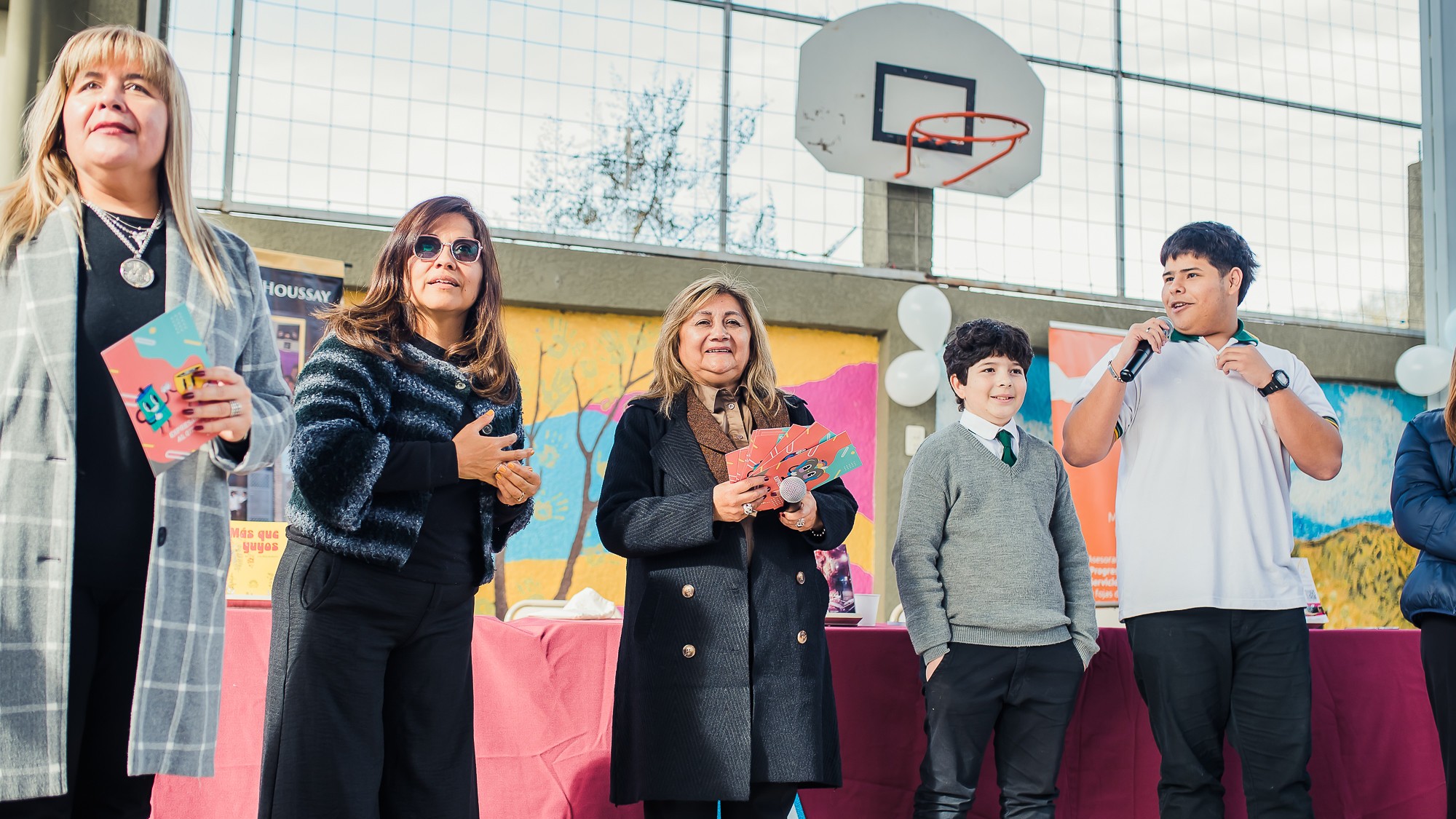 San Juan Escribe llegó al Colegio Bernardo Houssay