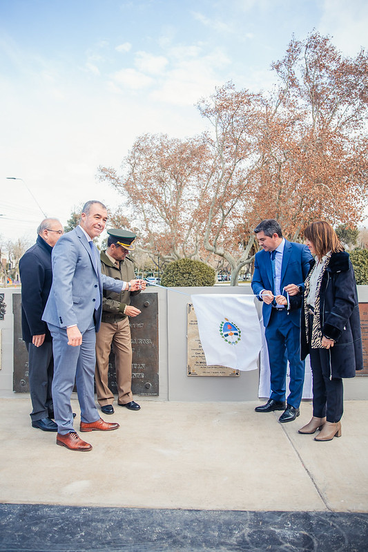Fabián Martín participó en la puesta en valor del Monumento al Libertador 