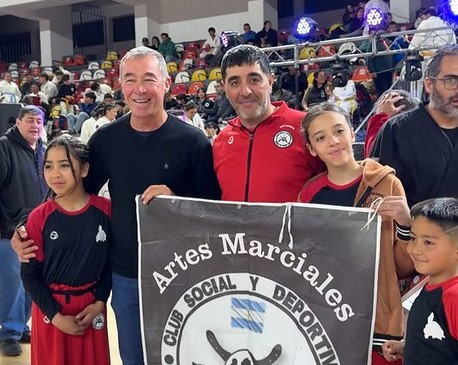 Fabián Martín acompañó una jornada de deporte y disciplina