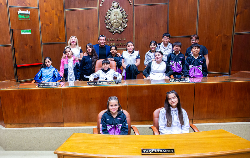 Una escuela de Albardón visitó la Casa de Todos