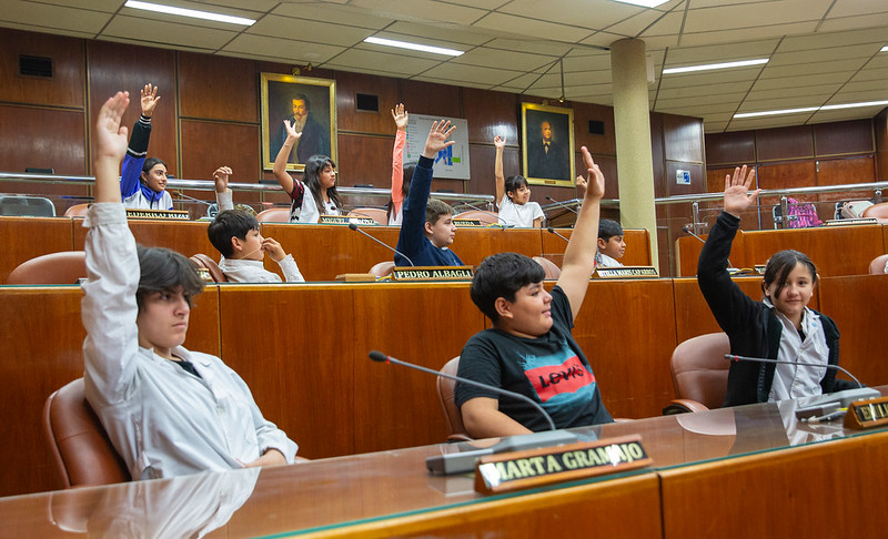 La Escuela Alas Argentinas visitó la Legislatura 