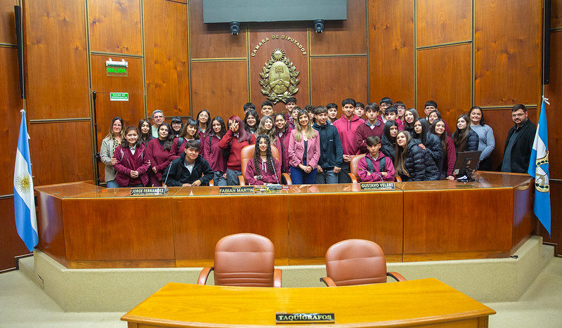 El colegio San Vicente de Paul visitó la Cámara de Diputados