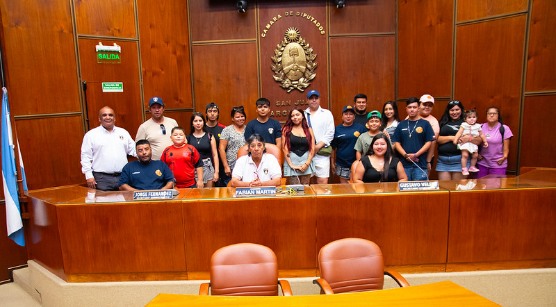  Bomberos voluntarios de Chile visitaron la Legislatura de San Juan