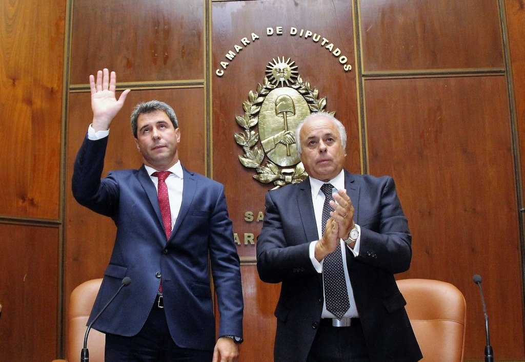 El gobernador Sergio Uñac y el vicegobernador Marcelo Lima