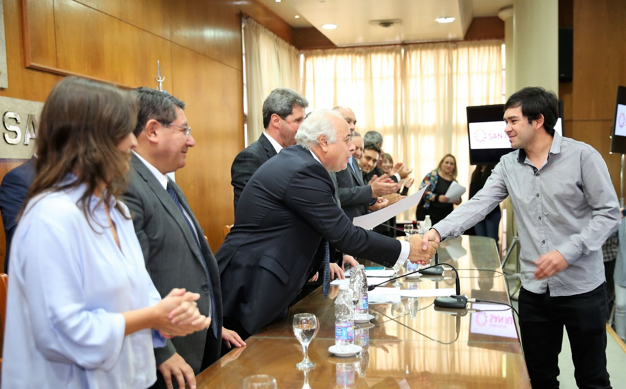 El vicegobernador Marcelo Lima en el acto central por el "Día Nacional de la Minería". 