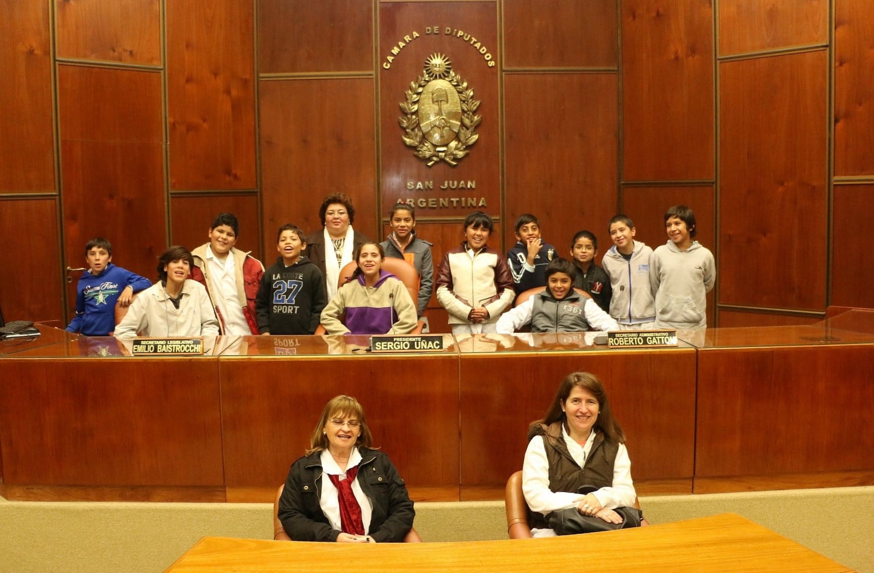 Los integrantes de la institución santaluceña visitaron el Recinto de Sesiones.