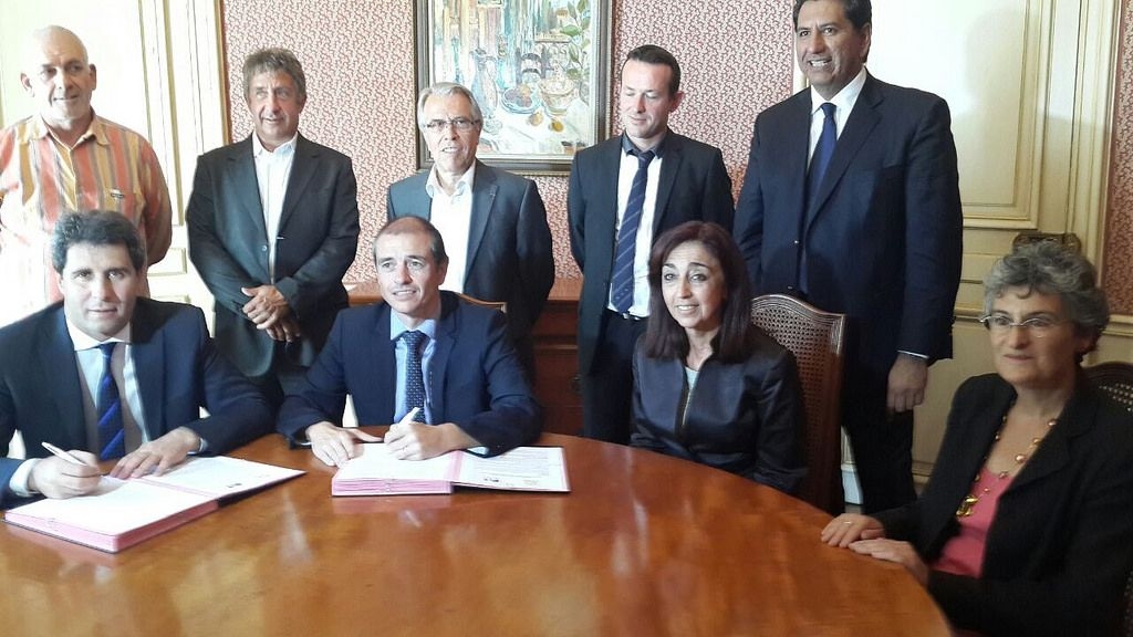 Firma de convenio entre la provincia de San Juan y el departamento de Aude, Francia.