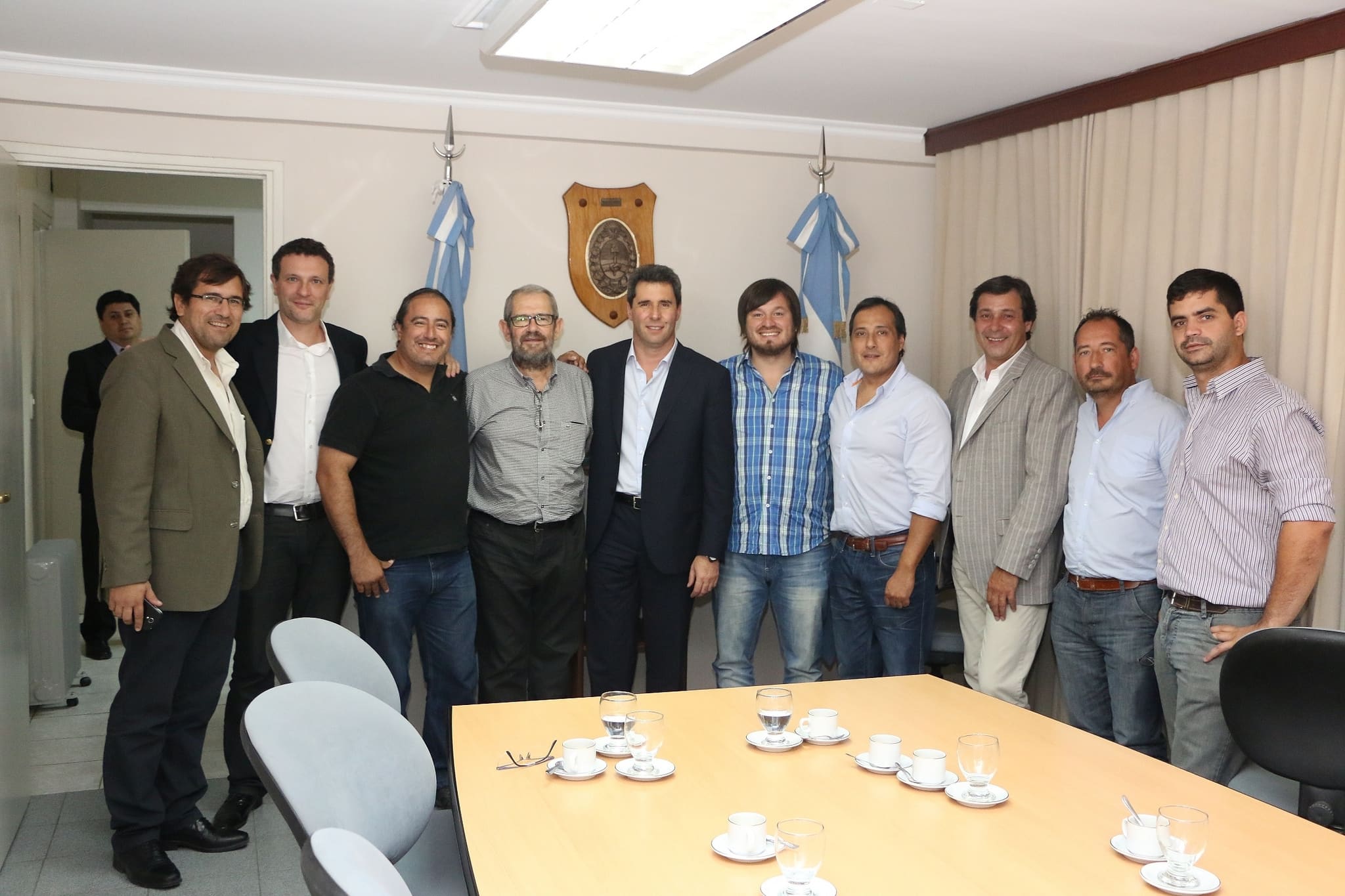 Autoridades del RENATEA brindaron sus saludos protocolares al vicegobernador de San Juan, Sergio Uñac. 