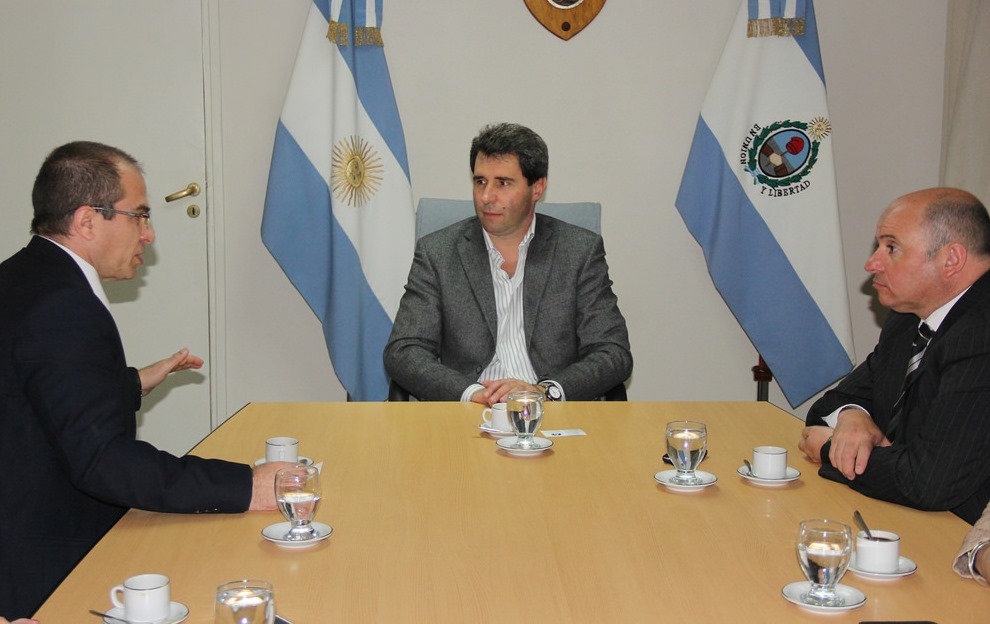 El vicegobernador Sergio Uñac y el diputadoPablo García Nieto recibieron al Mg. Weisstaub, especialista en Nutrición.