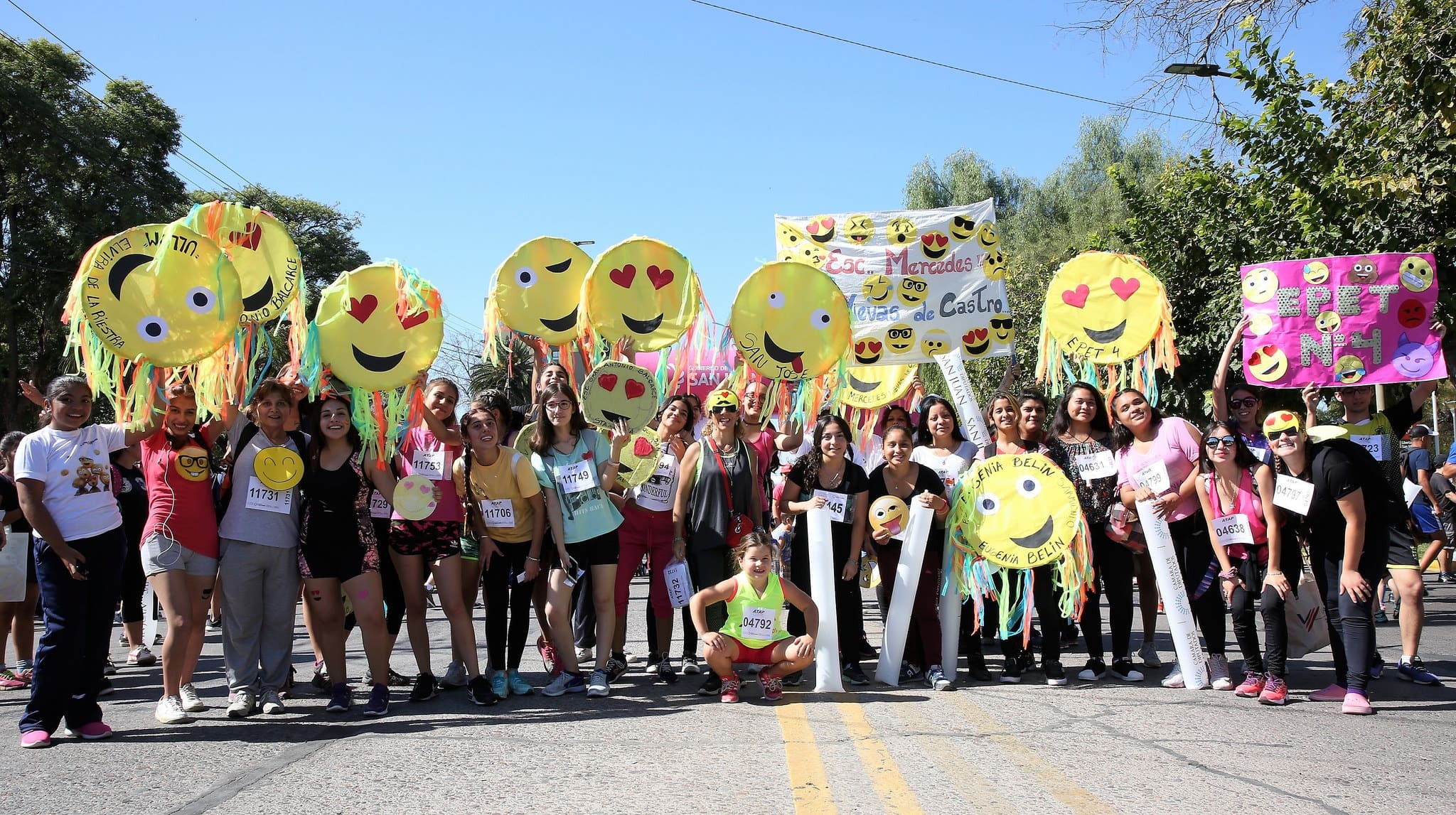 Participantes de la Maratón del Movimiento "Persona Activa. Persona Feliz". 