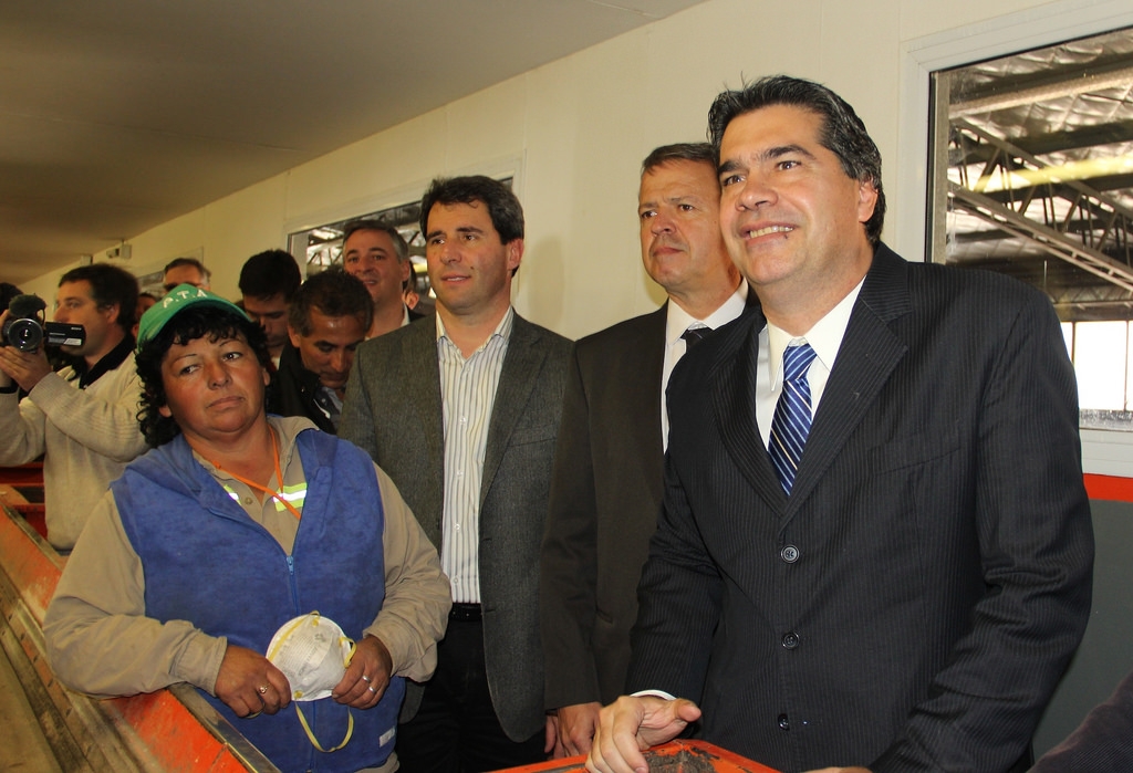 El Dr. Sergio Uñac junto al Jefe de Gabinete, Jorge Capitanich, recorrieron el Parque de Tecnologías Ambientales.