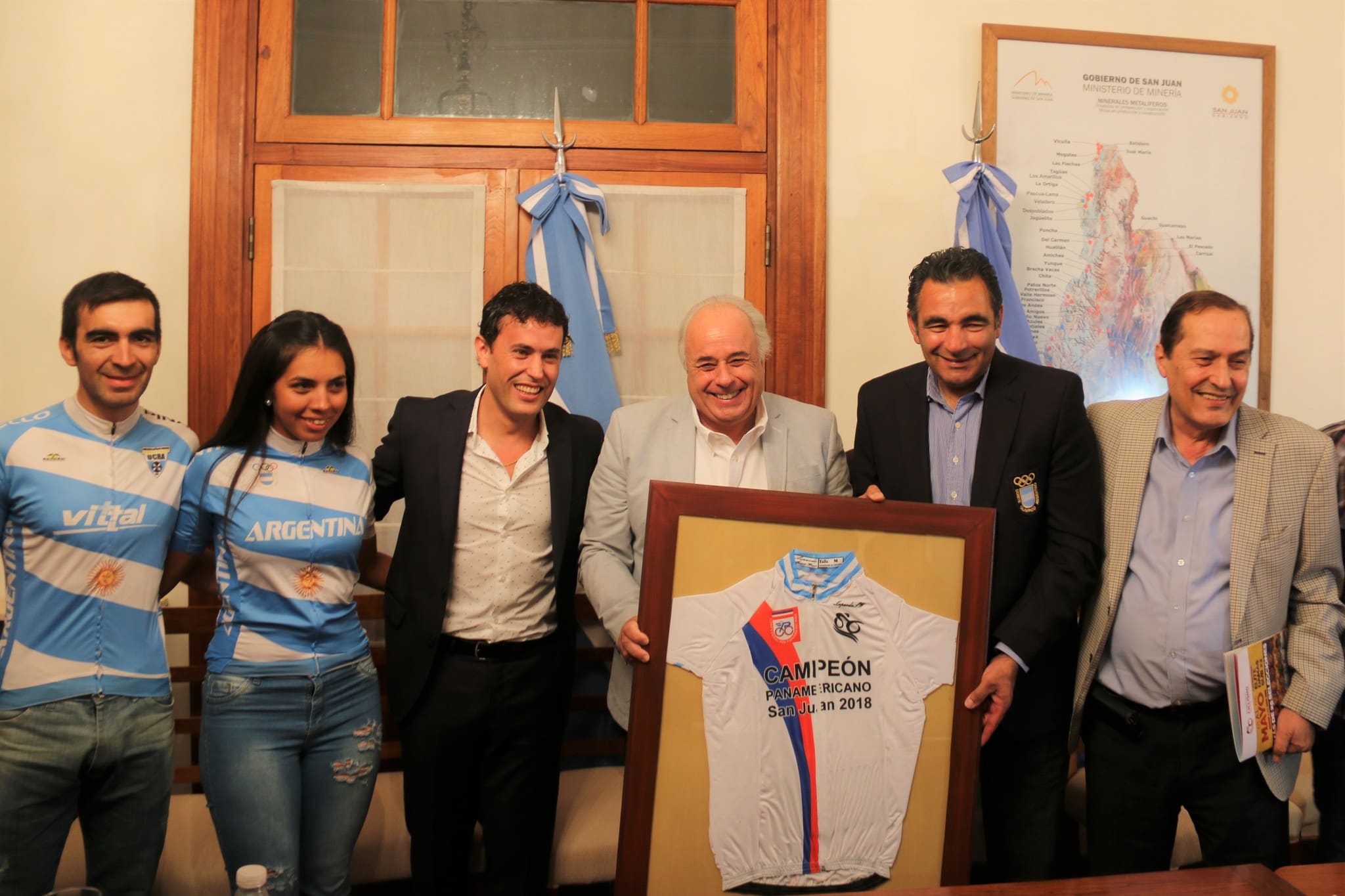 El vicegobernador Marcelo Lima encabezó la presentación del Campeonato Panamericano de Ciclismo que será llevado a cabo en San Juan. 