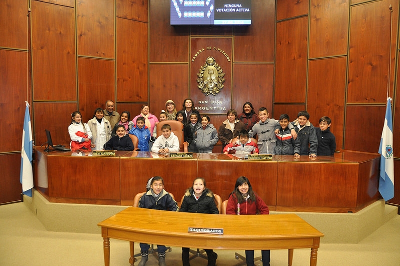 Los alumnos de la Escuela Juan Mantovani, del departamento Albardón visitaron la Legislatura.