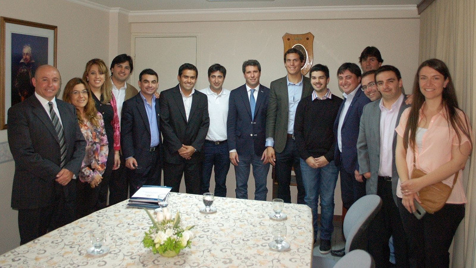 Dirigentes juveniles bonaerenses visitaron al vicegobernador Sergio Uñac