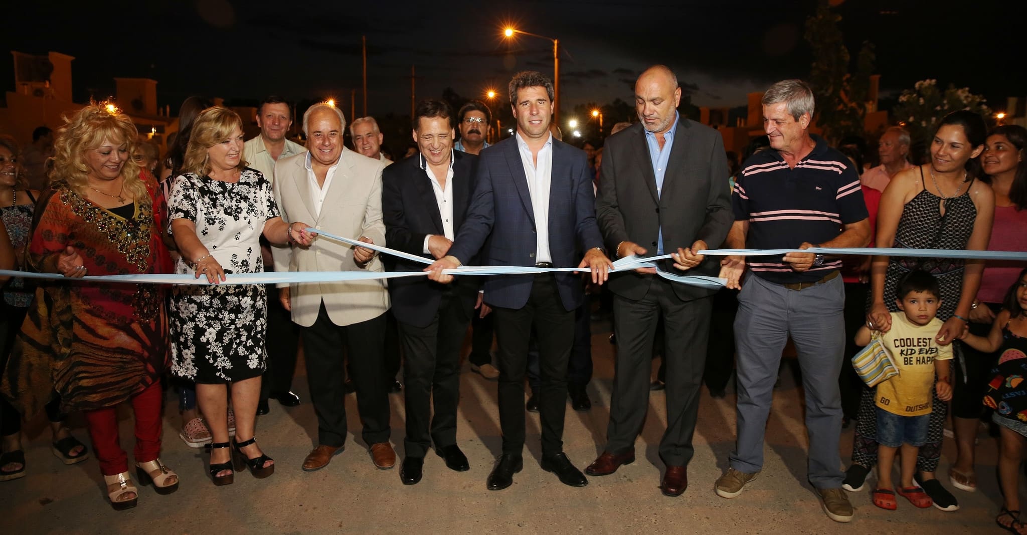 El vicegobernador en la inauguración de obras en el departamento Albardón. 