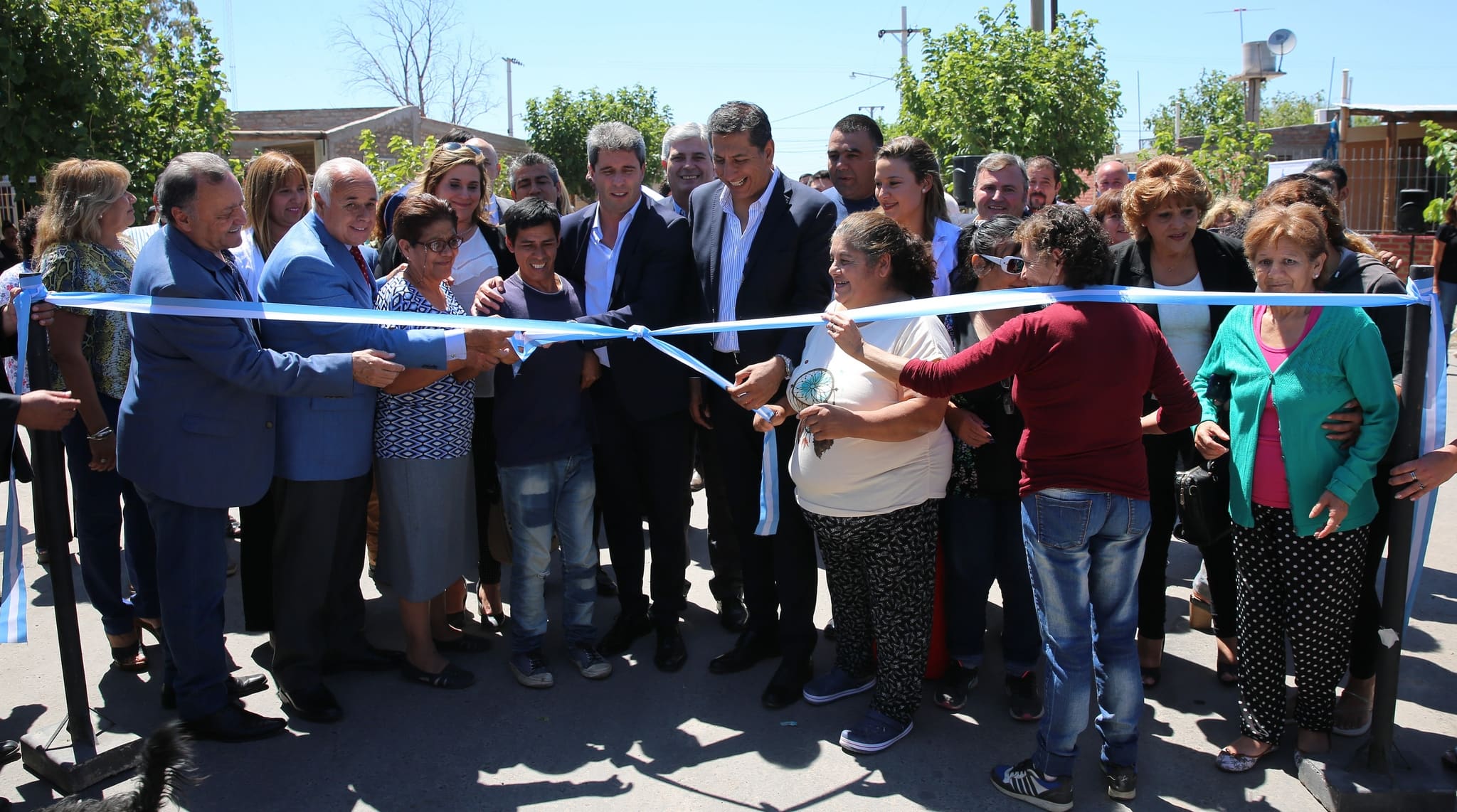 Inauguraron obras de pavimentación en Pocito 