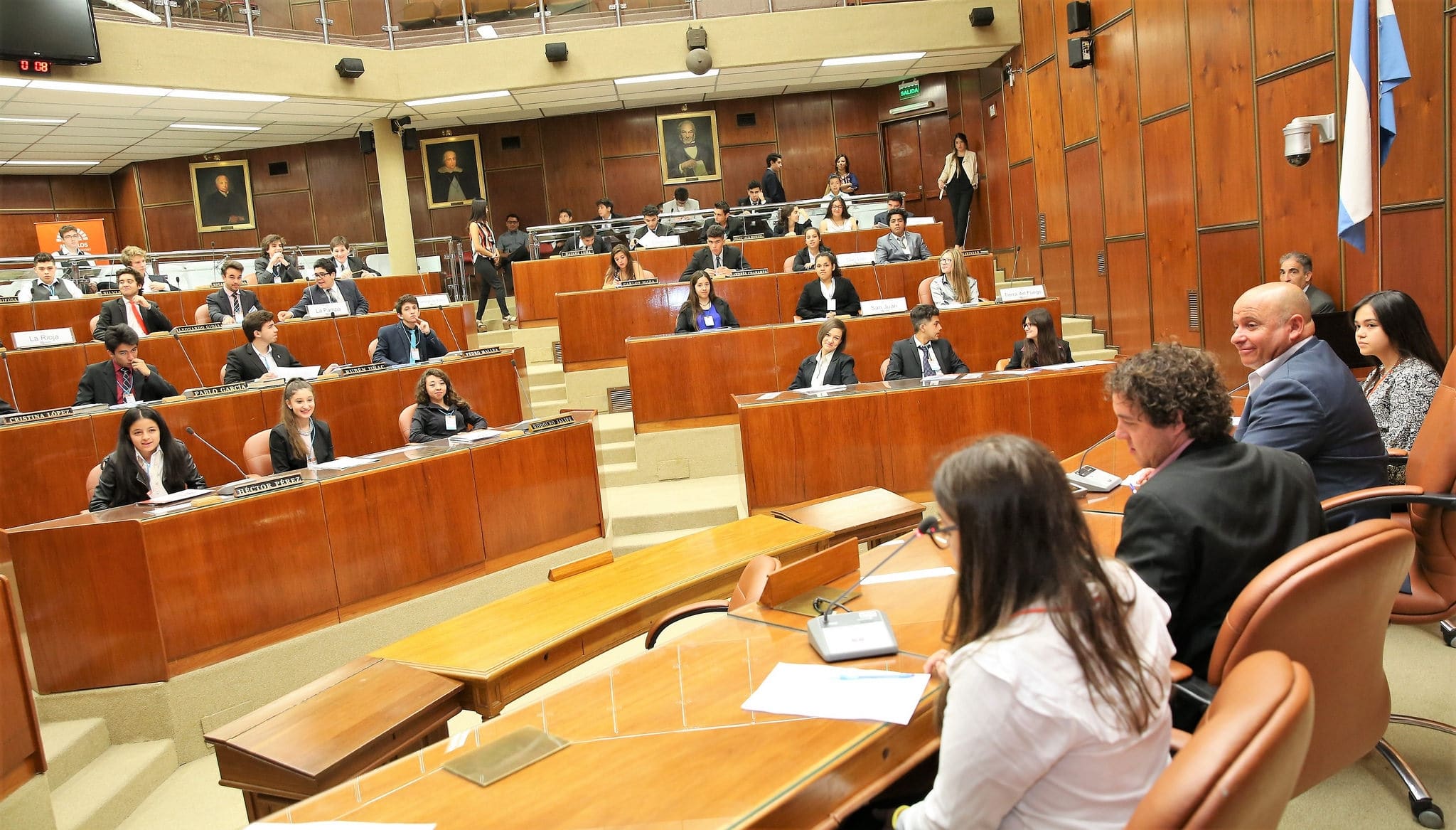 Apertura del VIII Modelo de la Cámara de Senadores de OAJNU.