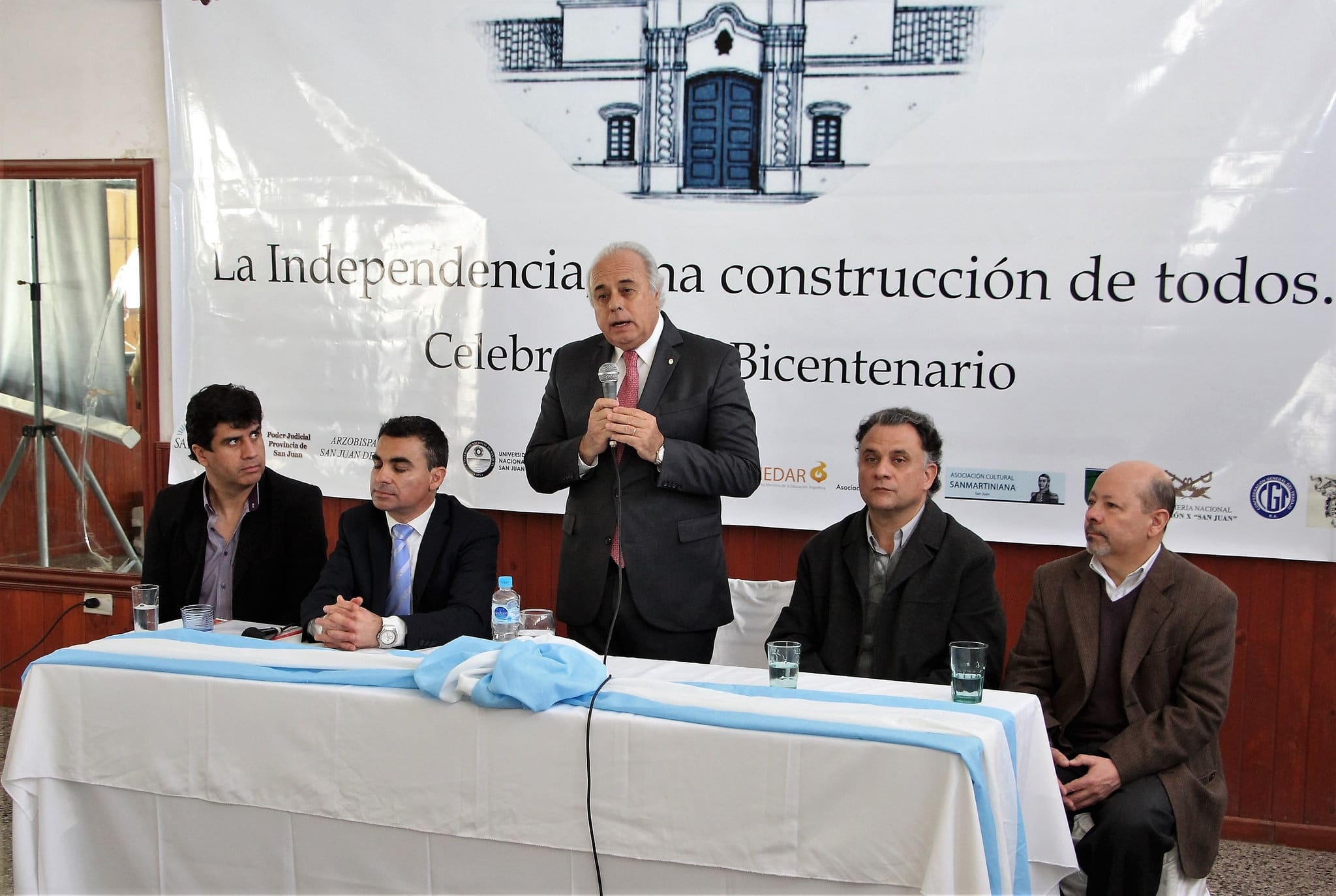 El vicegobernador Marcelo Lima, en su discurso en la jornada organizada por la Comisión del Bicentenario de la Independencia.