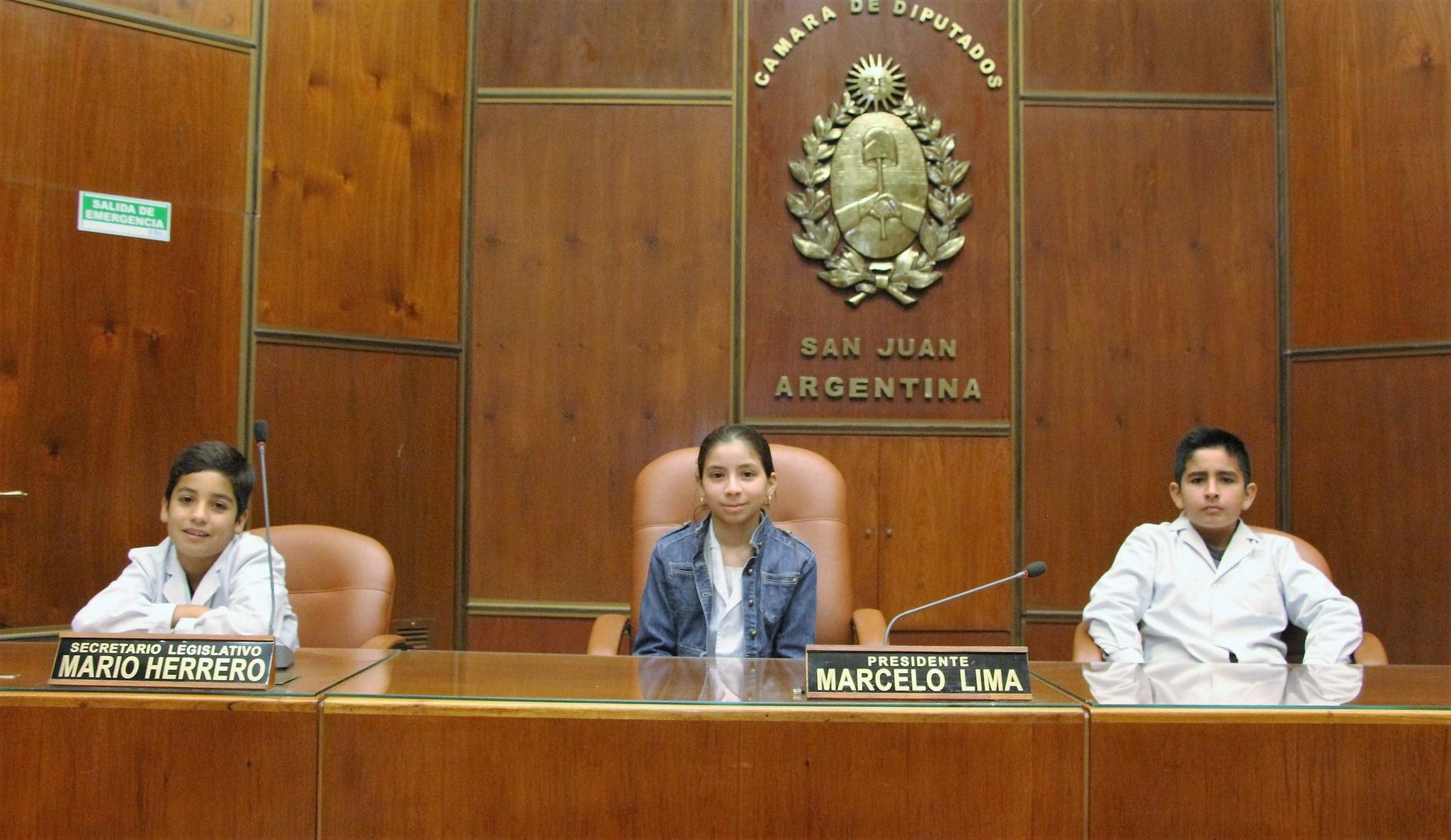 Alumnos y docentes de la escuela Martín Güemes presente en la Cámara de Diputados. 