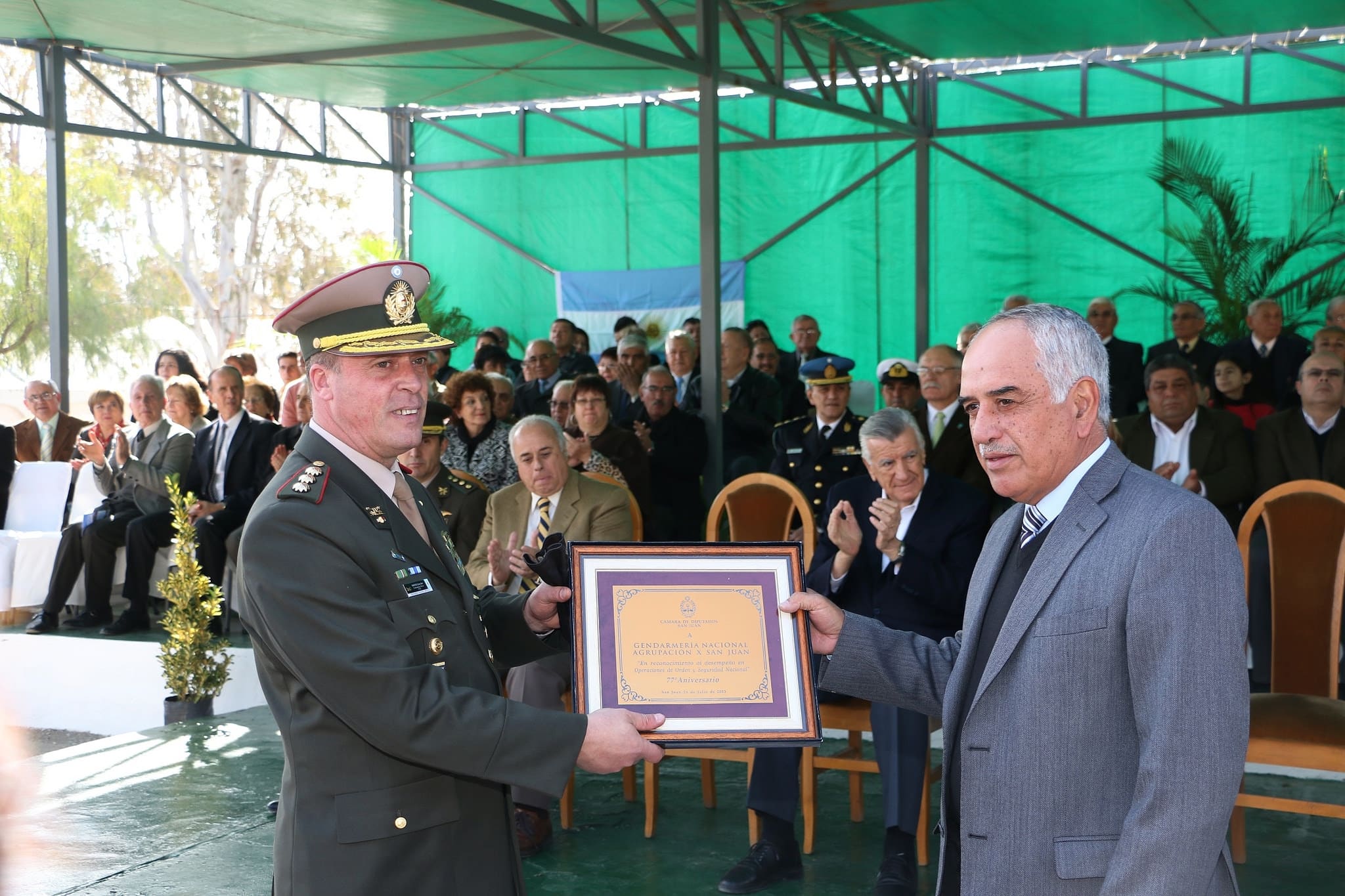 El diputado José Soria participó de la ceremonia conmemorativa del 77 aniversario de Gendarmería Nacional Argentina.  