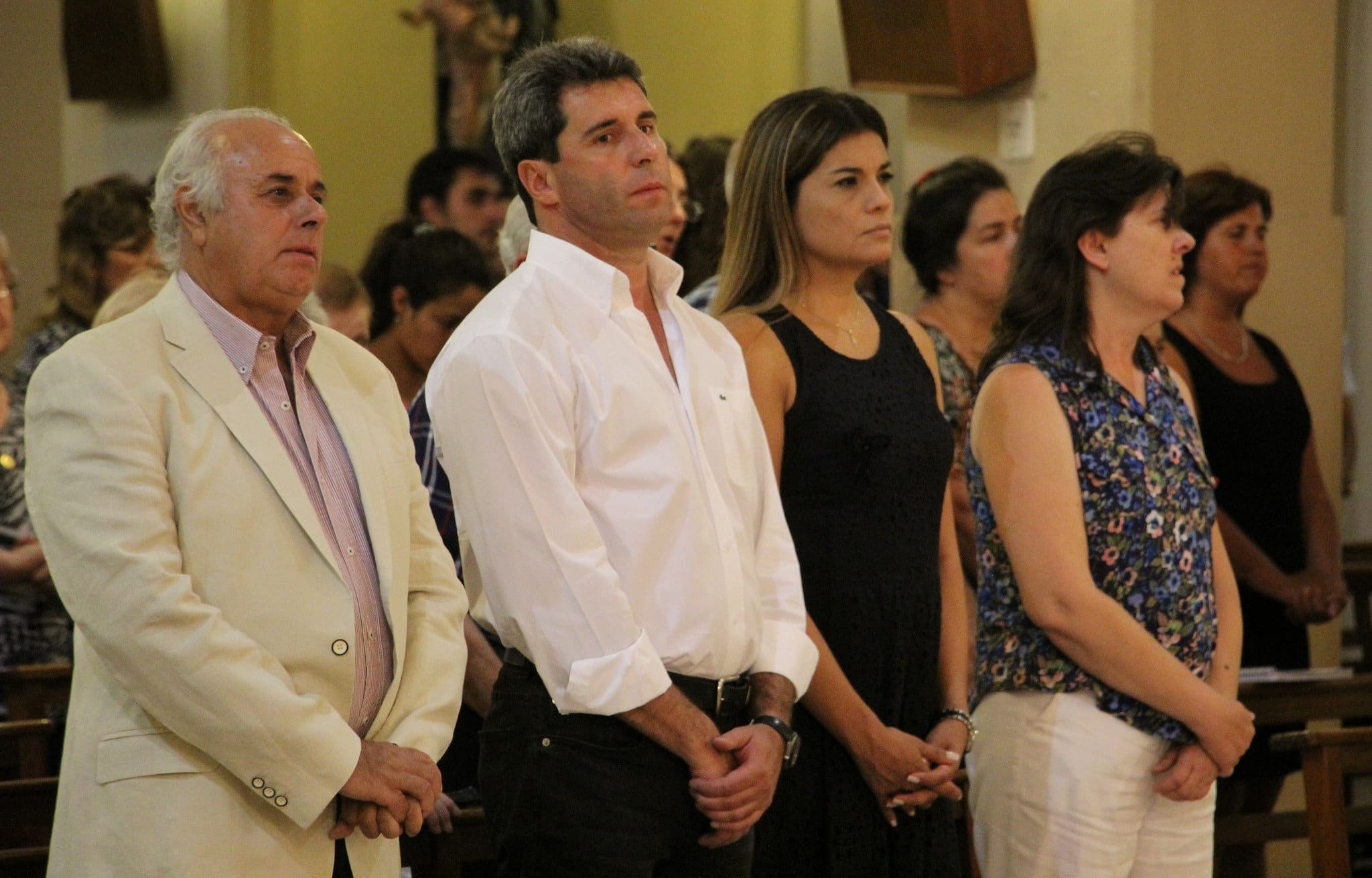 El vicegobernador Marcelo Lima en la misa por el  73º aniversario del Terremoto que destruyó la provincia.