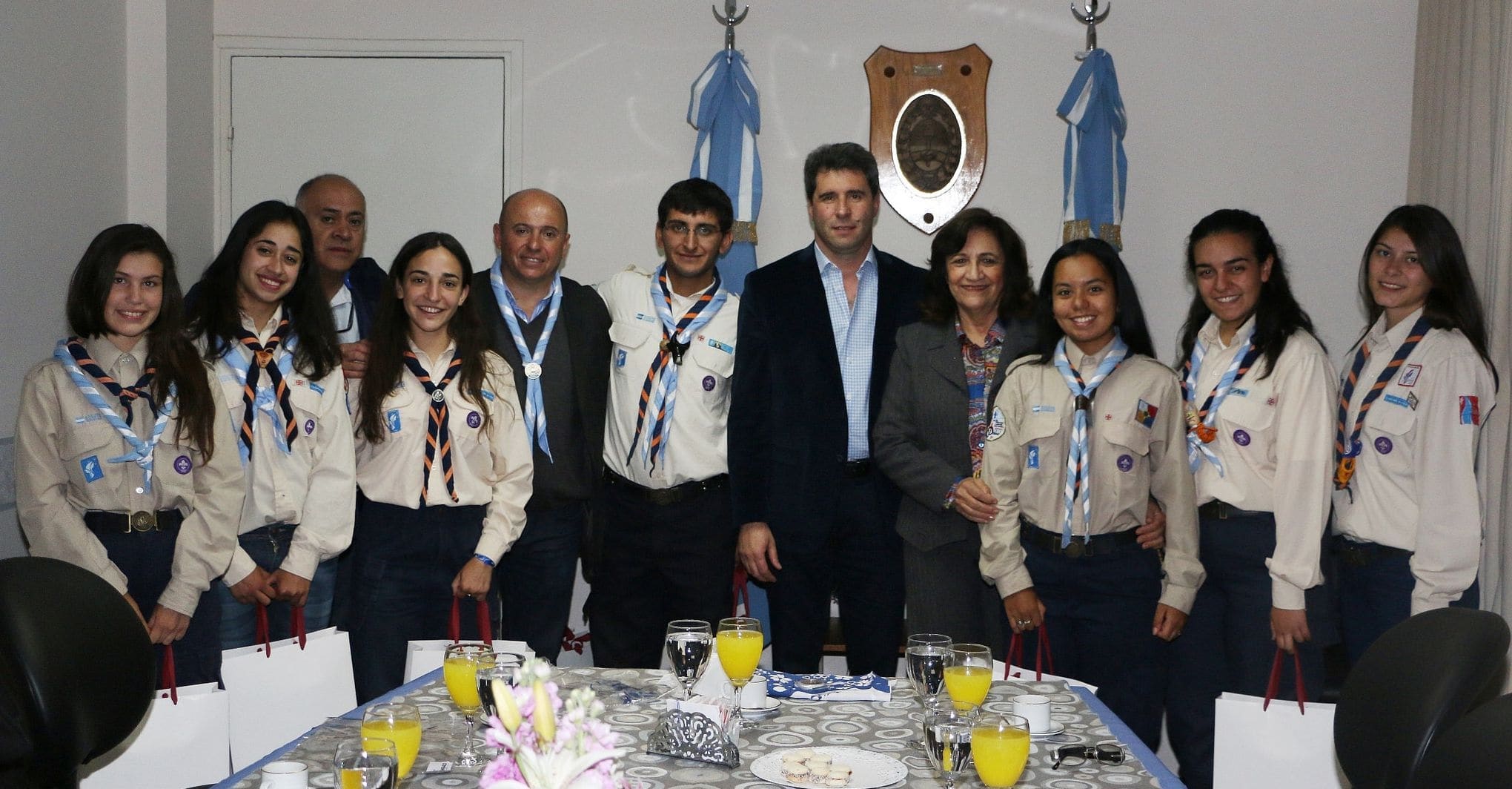 Los jóvenes scouts se reunieron con el Dr. Sergio Uñac y con los diputados Pablo García Nieto y Lucía Sánchez.