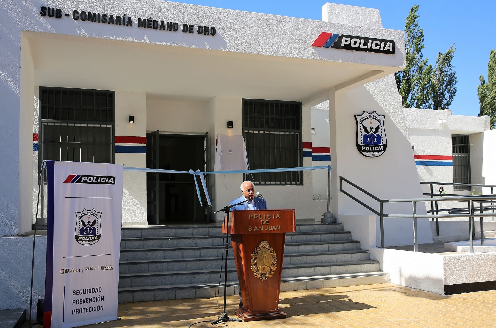 Inauguración de la Subcomisaría Médano de Oro, departamento Rawson.  