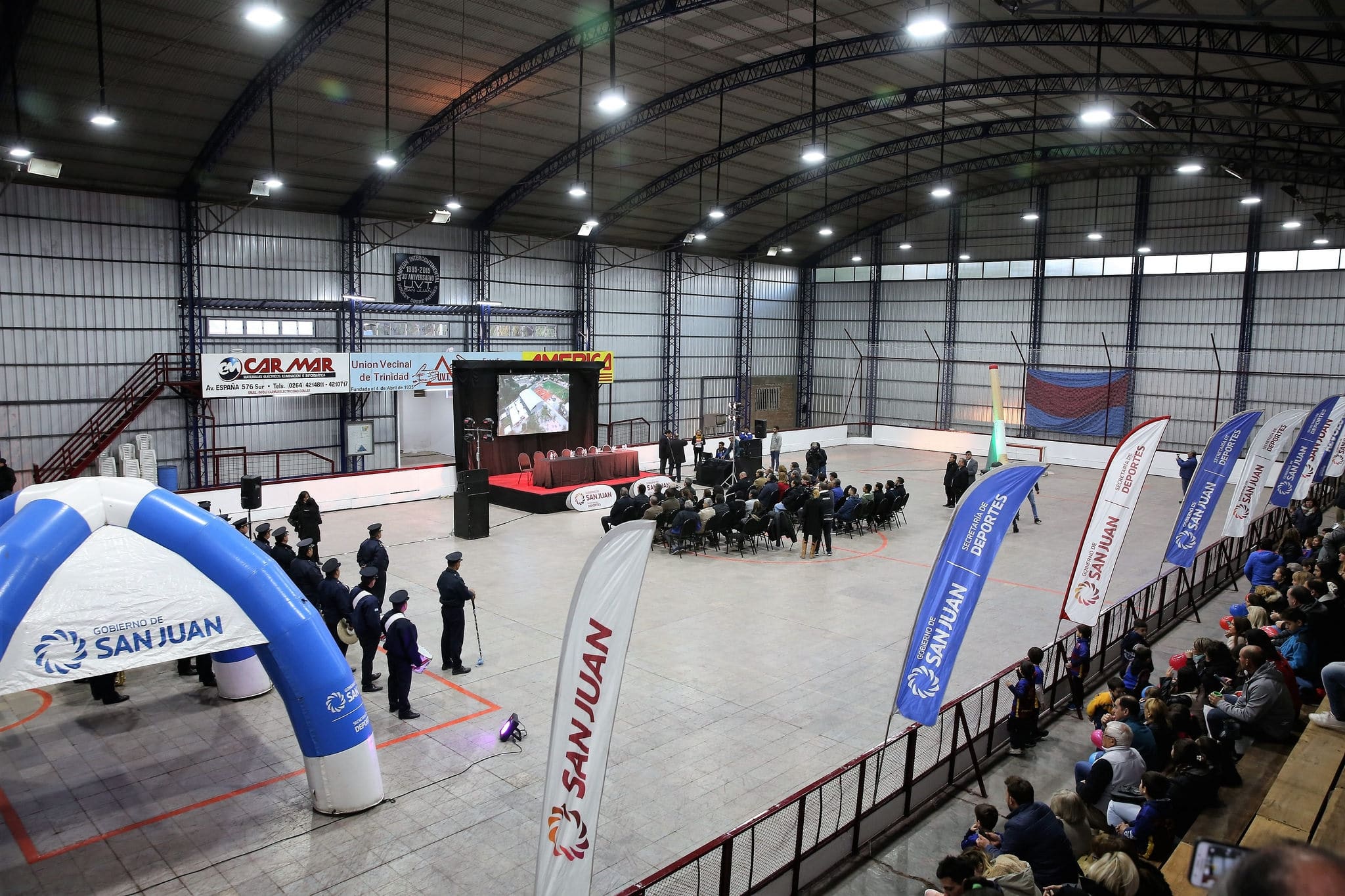  Inauguración de Obras de Construcción de la Cancha  de Jockey sobre Patines, del Club “Unión Vecinal Trinidad - UVT”. 