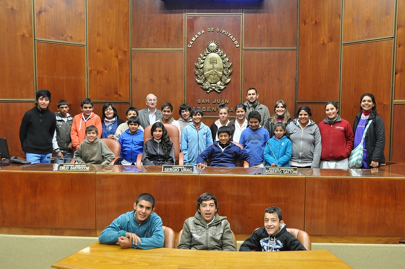 Visita de la Escuela A.R.A. General Belgrano, del departamento San Martín