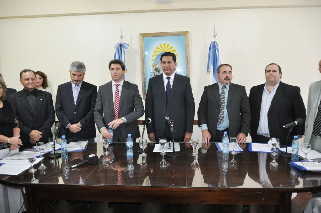 Autoridades presentes en el inicio de las Sesiones del Concejo Deliberante de Pocito