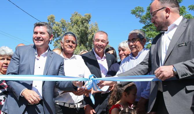 Inauguración de nuevas obras en la Unión Vecinal Villa San Justo