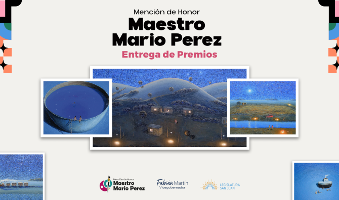 La Legislatura de San Juan se prepara para la entrega de la “Mención de Honor Maestro Mario Pérez” 2024