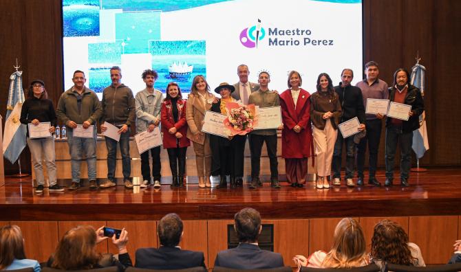 La Cámara de Diputados entregó la Mención de Honor Maestro Mario Pérez 2024