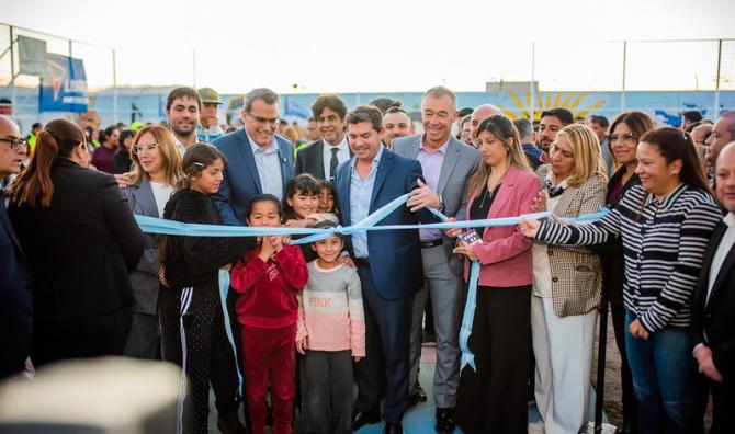 Rawson celebró sus 84 años con la inauguración del Paseo de la Argentinidad