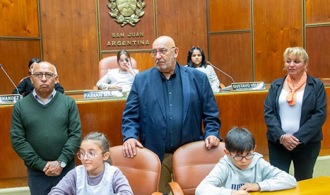 Desde Ullum llegaron para conocer la Legislatura