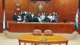 Estudiantes del colegio Bernardo Houssay presentes la Legislatura