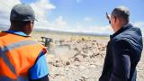 El vicegobernador Fabián Martín recorrió las obras de defensa hídrica en Barreal
