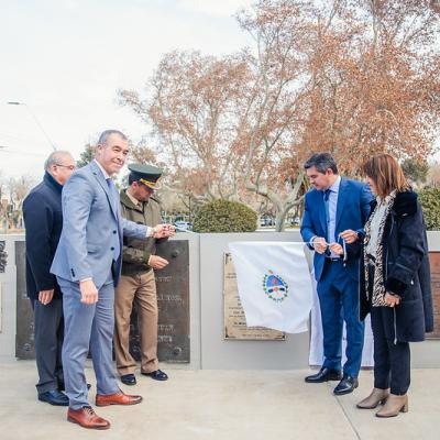 Fabián Martín participó en la puesta en valor del Monumento al Libertador 