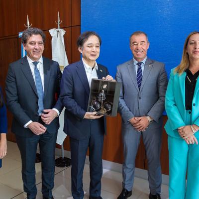 El vicegobernador recibió al embajador de Japón para fortalecer vínculos productivos con San Juan