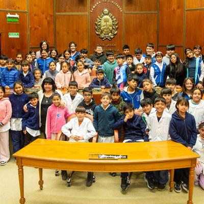 La escuela Ernestina Echegaray de Andino presente en la Legislatura